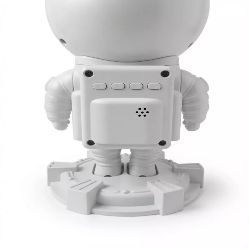 iLike Astronaut Smart LED Lempa su Bluetooth Garsiakalbiu, RGB Naktine Šviesa, Nuotolinio Valdymo Pulteliu, 360° Sukama Galva Balta
