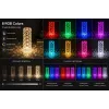 iLike Crystal Bubble Touch RGB LED stalinė lempa su Bluetooth garsiakalbiu