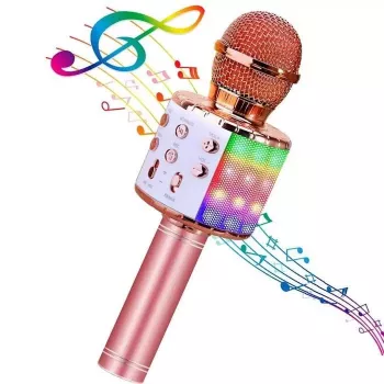 HQ Royal Song WS-858 Karaoke mikrofonas su garsiakalbiais ir įrašymu vaikams bei suaugusiems