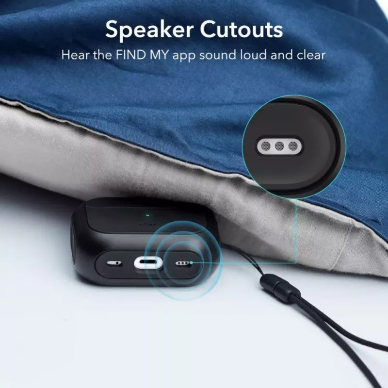 ESR Orbit HaloLock su MagSafe, skirtas Apple AirPods Pro 1 / 2 - Juoda