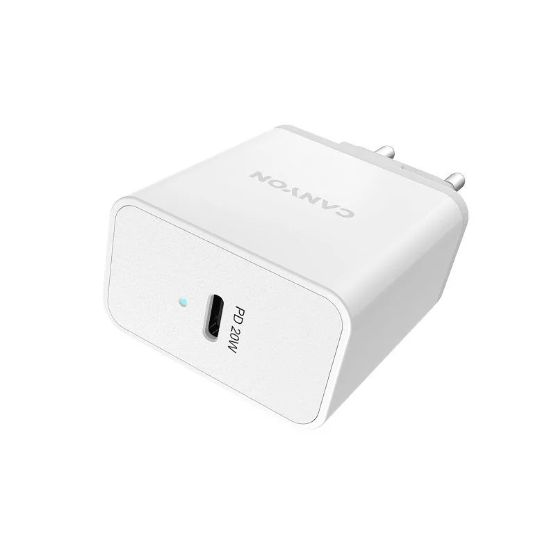 Canyon Wall Charger H-20 su USB-C 20W Baltas
