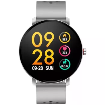 Denver SW-171 Pilka išmanioji apyrankė su 1,3 colio IPS jutikliniu ekranu, širdies ritmo monitoriumi, IP67, Bluetooth 5.0