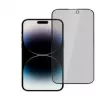 iLike Apple iPhone 15 Grūdinto stiklo privatumo ekrano apsauga juoda