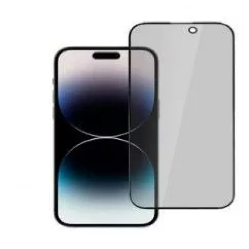 iLike Apple iPhone 15 Grūdinto stiklo privatumo ekrano apsauga juoda