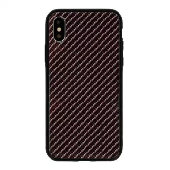 GreenGo Apple iPhone XS Max Carbon Glass Case Black
