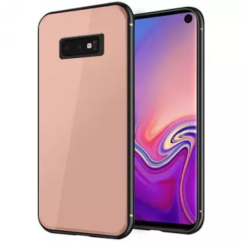 GreenGo Samsung Galaxy S10E GLASS Dėklas Rožinis