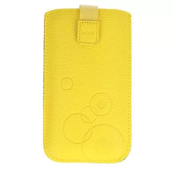 iLike Universal Leather Pocket Case XL Geltona