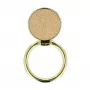 iLike Ring LEATHER UCH000526 Gold - Aukščiausios kokybės natūralios odos telefono laikiklis su 360° sukimu ir atraminėle