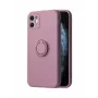 iLike Apple iPhone 13 Silikoninis dėklas su žiedu Violetinis