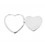 iLike RING LOVE Silver Phone Ring Holder - Heart Shape, 360° Rotation, 3M VHB Adhesive