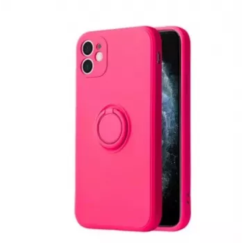 iLike Silicone Ring Case, skirtas Xiaomi Redmi 9C / 10A - Rožinė
