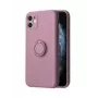 iLike Apple iPhone 14 Pro Silicone Ring Case Purple