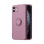 iLike Apple iPhone 14 Pro Max Silicone Ring Case Purple