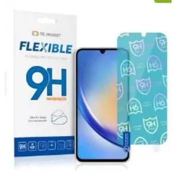 iLike Hybrid Glass Screen Protector, skirtas Samsung Galaxy A34 5G – lankstus, 9H kietumo, HD skaidrus