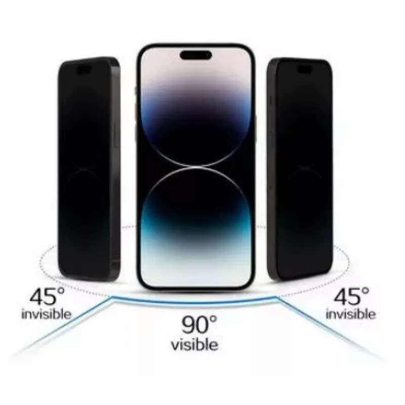 iLike Samsung Galaxy A54 5G privatumo stiklo ekrano apsauga juoda