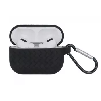 iLike Braid Case, skirtas AirPods / AirPods 2, juoda