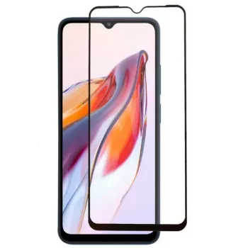 iLike Grūdintas stiklas 6D ekrano apsauga, skirta Xiaomi Redmi 10C / 12C / Poco C40 - juodas rėmelis