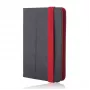 iLike Universal Case Orbi, skirta 7-8 colių planšetei, juoda/raudona