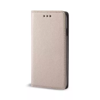 GreenGo Smart Magnet Gold Flip Case, skirtas LG Magna/G4c