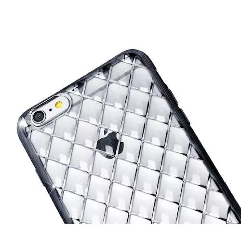 GreenGo Apple iPhone 7 Plus Grid Case sidabrinis
