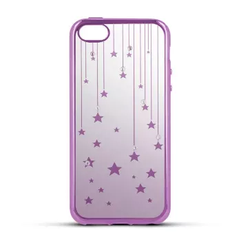 Beeyo Samsung Galaxy A3 (2017) A320 Stars TPU Back Cover - Skaidrus su žvaigždutėmis