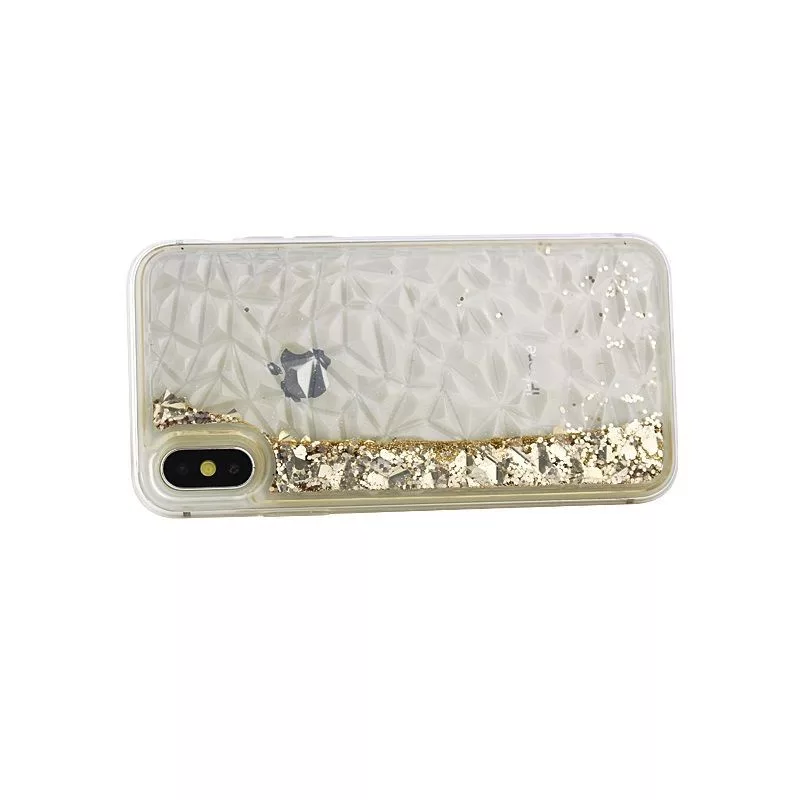 iLike Apple iPhone X / iPhone XS Liquid Diamond TPU Case Gold
