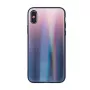 iLike Samsung Galaxy A40 Aurora Glass Case Brown Black