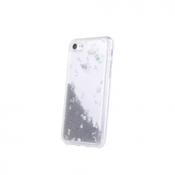 iLike Apple iPhone 11 Pro Liquid Letters TPU Dėklas Sidabrinis