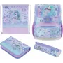 Herlitz Loop Plus Mystic Mermaid mokyklinė kuprinė su priedais - 4 dalių rinkinys (kuprinė, užpildytas penalas, penalas, sportinis krepšys) - 17L - unisex - pradinė mokykla