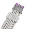 ASUS ROG EQUALIZER White Edition GPU maitinimo laidas - 16 kontaktų 12VHPWR į 3x8 kontaktų PCIe - 700 mm baltas