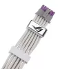ASUS ROG EQUALIZER White Edition GPU maitinimo laidas - 16 kontaktų 12VHPWR į 3x8 kontaktų PCIe - 700 mm baltas