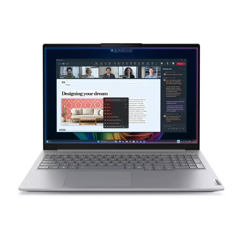 Lenovo ThinkBook 16 G9 IPL Intel nešiojamas kompiuteris, 16 inch IPS WUXGA Anti-glare, Intel Core Ultra 5 325, 16GB DDR5, 512GB SSD, Intel Graphics, Windows 11 Pro, Wi-Fi 7, Bluetooth 5.3, Arctic Grey