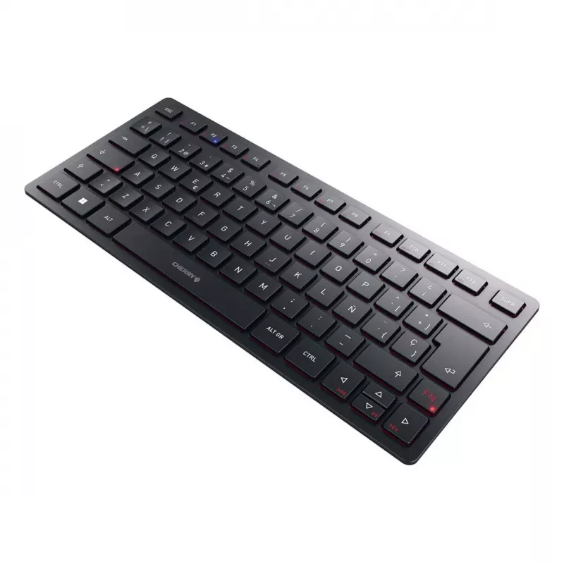 CHERRY KW 9200 MINI belaidė klaviatūra, juoda, ispaniškas išdėstymas