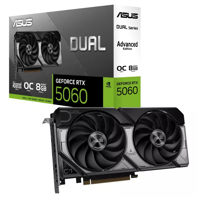 ASUS Dual GeForce RTX 5060 8GB GDDR7 OC Edition Advanced