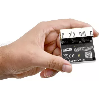 BCS BCS-xPoE3/EXT-AT 3-Port PoE+ Switch, 2x PoE+ 30W, 1x Uplink, 250m EXTEND, Metal