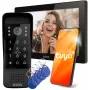EURA VDP-86A3 10 colių juodas vaizdo domofono monitorius su Tuya Smart programa