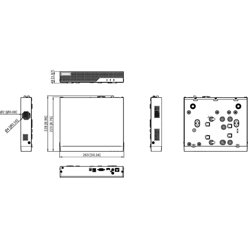 Hikvision HiLook NVR-104MH-C(E) 4 kanalų 8MP tinklo vaizdo registratorius