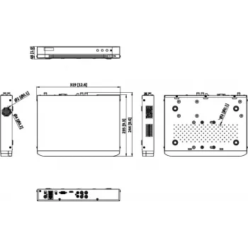 Hikvision iDS-7204HTHI-M1/XT/4A+4/1ALM 4 kanalų 5MP AcuSense stebėjimo rinkinys su 4 kameromis