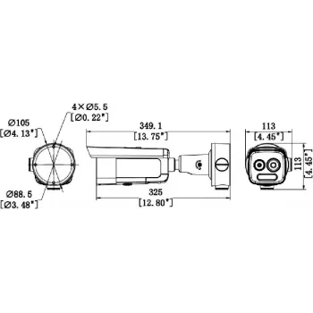 Hikvision HM-TD2618-10/G0/T1A terminė ir optinė tinklo kamera