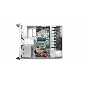 Chenbro RM41300-F2-USB3 4U Rackmount Server Chassis - E-ATX, Juoda/Pilka, Be PSU