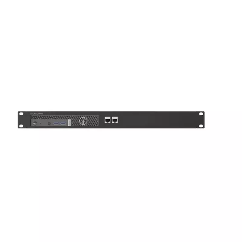 Rackmount.IT komplektas, skirtas Dell OptiPlex MFF - 1U 19 colių montavimo kronšteinas, juodas