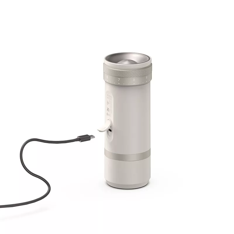 OutIn Fino White Conical Burr Coffee Grinder