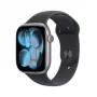 “Apple Watch Series 11 (2025) GPS 46mm Space Gray Aluminum Case with Black Sport Band M/L”