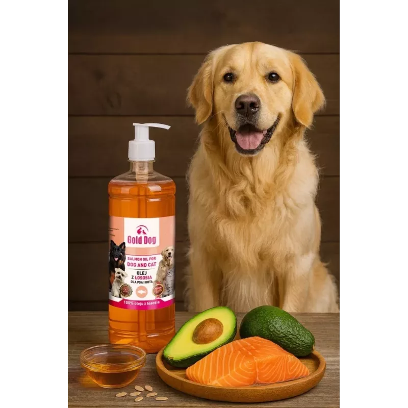 GDD Gold Dog Salmon Oil šunims ir katėms - 1 L