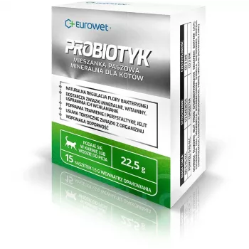 EWE EUROWET Probiotinis maisto papildas katėms - 15 x 1,5 g paketėliai