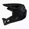 LEATT MTB Enduro 4.0 V23 Dviračio Šalmas su Nuimamu Smakro Apsaugu, Dydis M, Juodas