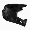 LEATT MTB Enduro 4.0 V23 Dviračio Šalmas su Nuimamu Smakro Apsaugu, Dydis M, Juodas