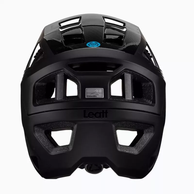 LEATT MTB Enduro 4.0 V23 Dviračio Šalmas su Nuimamu Smakro Apsaugu, Dydis M, Juodas
