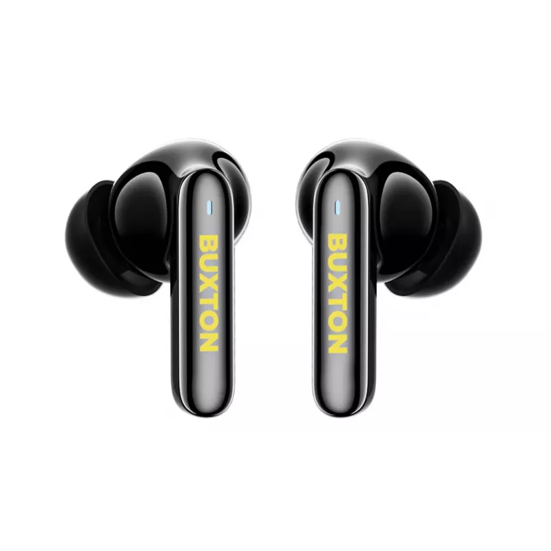 BXT Buxton BTW 7200 Black Tuya - Tikri belaidžiai ausinės su įkrovimo dėklu, juodos, Bluetooth 5.2, IPX4, jutiklinis valdymas, Tuya Smart App