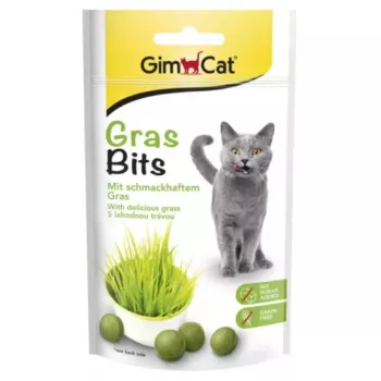GMC GIMCAT GrasBits Crunchy Grass Bites – Cat Treat – 425g